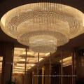 Luxury hotel restaurant gold big custom ceiling lamp